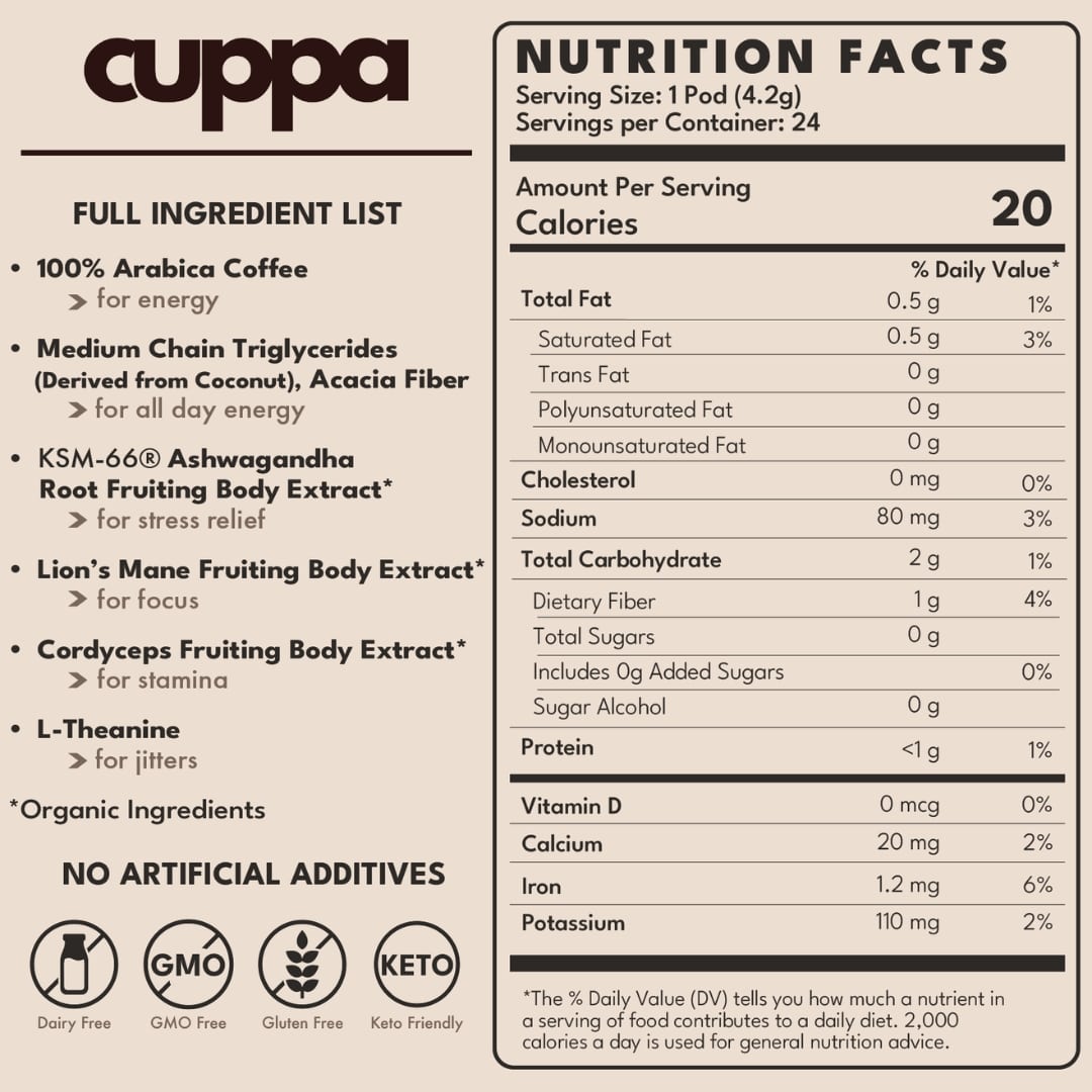 Cuppa Healthy Coffee - 60 Servings